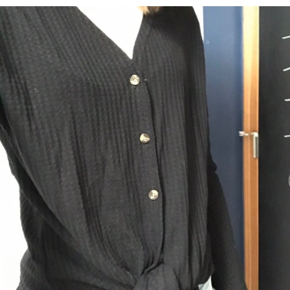 Trendy Button Up Sweater